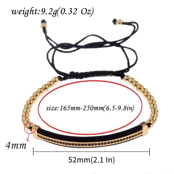 Classic Luxury CZ Copper Beads Bracelet - Picture 5 of 5